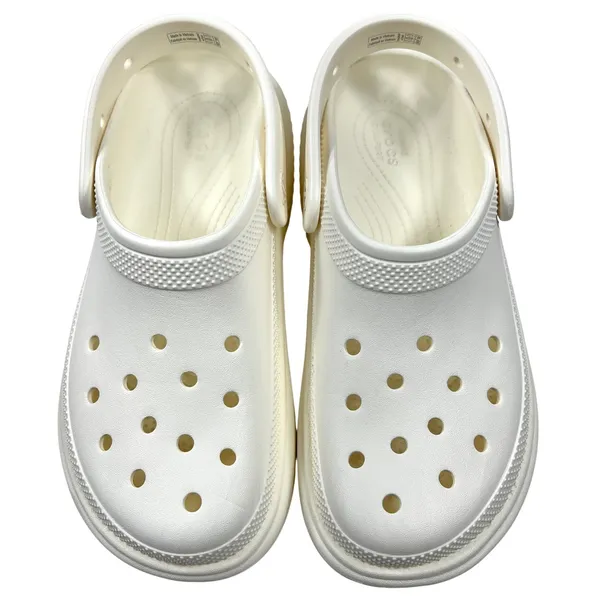 Crocs Stomp Platform Clog Women 9 Chalk Off-White Chunky Lug Sole‎ Y2K Gorpcore - Image 10