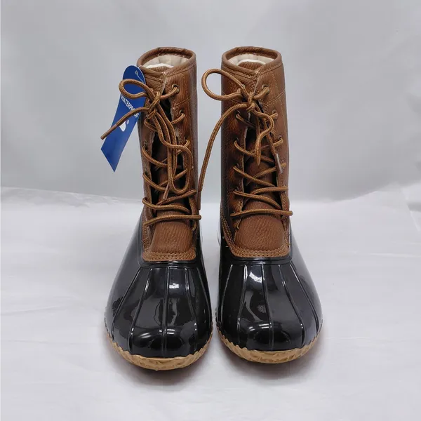 JBU by Jambu Womens 9.5M Maplewood Waterproof Snow Duck Boots Brown Fur Winter - Image 2