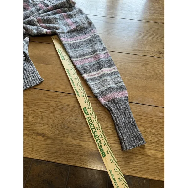 Eddie Bauer‎ Women Size XL Knit Sweater Neck Knit Striped Stretch Cotton Blend - Image 8