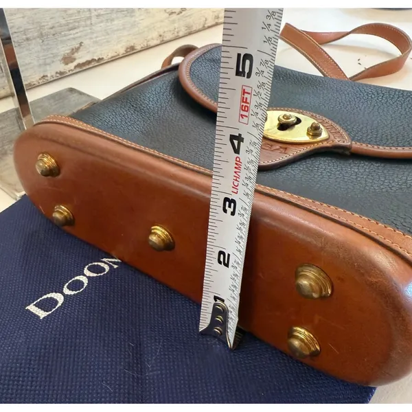 Dooney &‎ Bourke All Weather Leather Crossbody Bag Black Vintage Made USA - Image 15