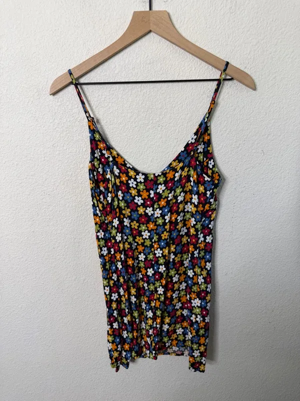 Reformation Marlow Danica Floral Mini Dress Side Slit Retro Womens Size S - Image 4