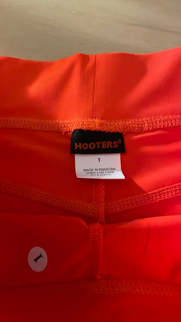 #3 new Women’s Hooters girl uniform shorts with a flaw size medium - Image 2