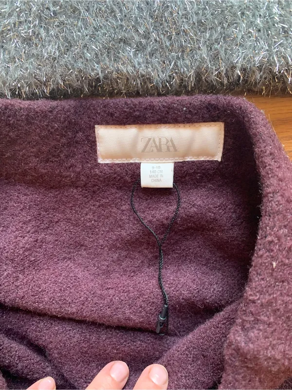 Zara Bundle Outfit Girl Size 9-10 Grey Red Two Pieces Winter Fall Set - Image 2