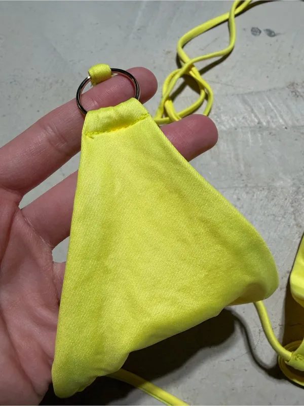 Hello Molly bird of paradise swim top lemon bikini top small NWT - Image 5