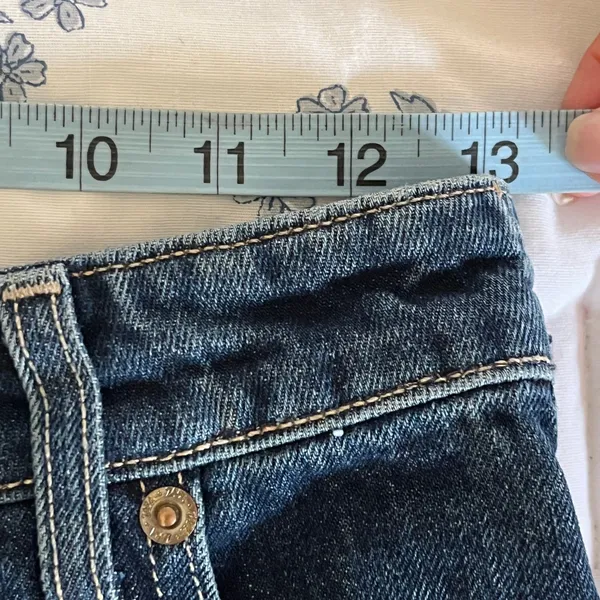 Zara Womens Blue Denim Pleated Mini Skirt Dark Wash Size XS 24 - Image 5
