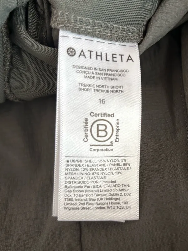 Athleta Trekkie North Short Olive Green Womens Size 16 Hiking Active - Image 8