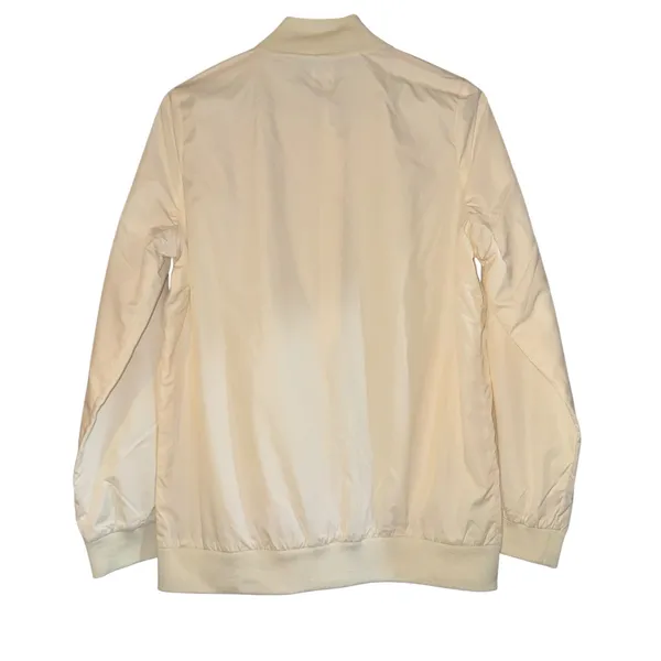 New Joy Clean Boss Performance Bomber Jacket Womens Medium Cream‎ Preppy Classic - Image 6