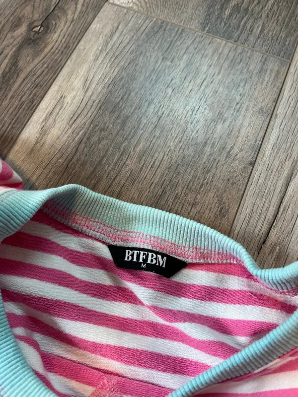 Amazon BTFBM Striped Crew Sweatshirt - Image 6