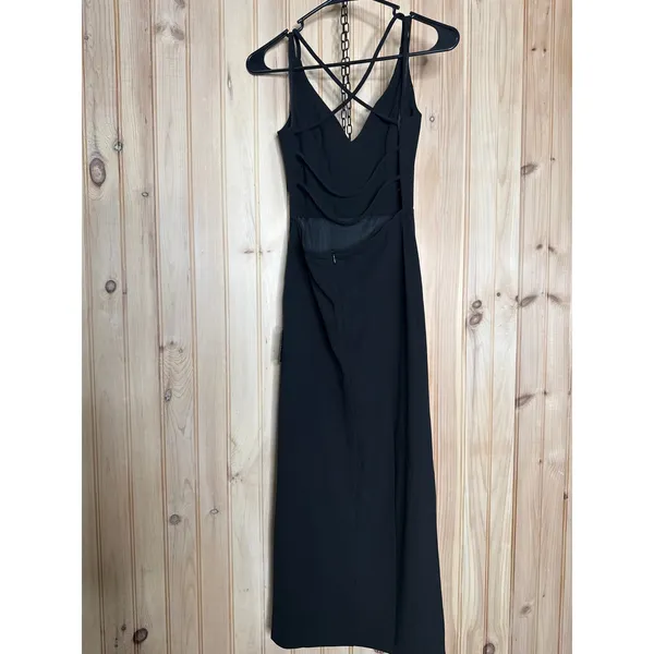 NWT Lulus All This Allure Black Strappy Backless Midi Dress Party Open Back XS - Image 6