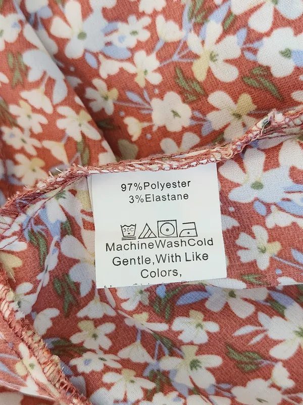 BTFBM Rose Pink Floral High Low Midi Dress Size XL Wedding Guest Dress - Image 12