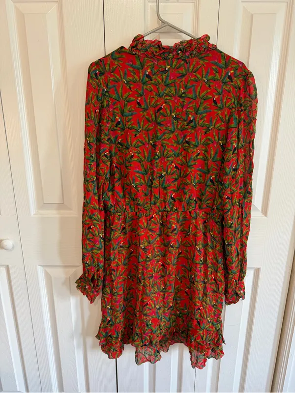 Farm Rio Tucano Paradise Mini Dress Size Large - Image 4