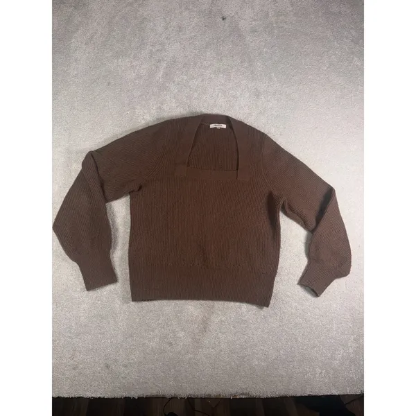 Madewell Square Neck Sweater M Ribbed - Image 2