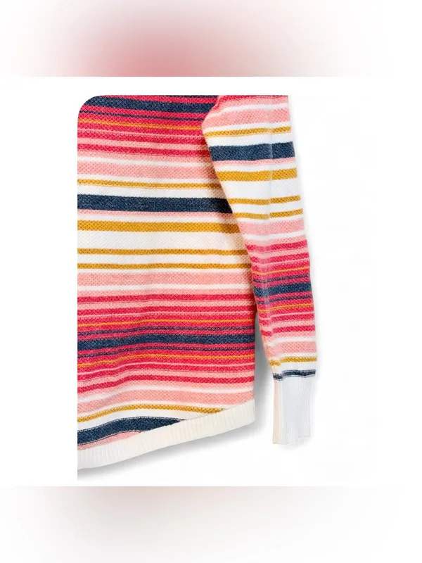 L.L. Bean Women’s Crewneck Longsleeve Multicolored Sweater Size Medium - Image 9
