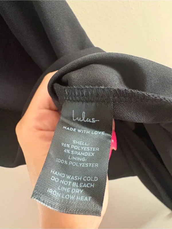 Lulus Keeper of My Heart Black One-Shoulder Maxi Dress Size Small Formal Wedding - Image 9