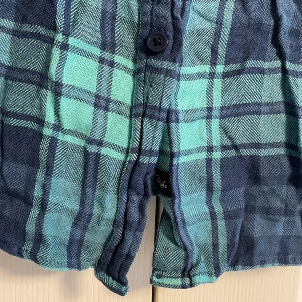 Rails Blue & Aqua Plaid Sleeveless Women’s Top - Image 4