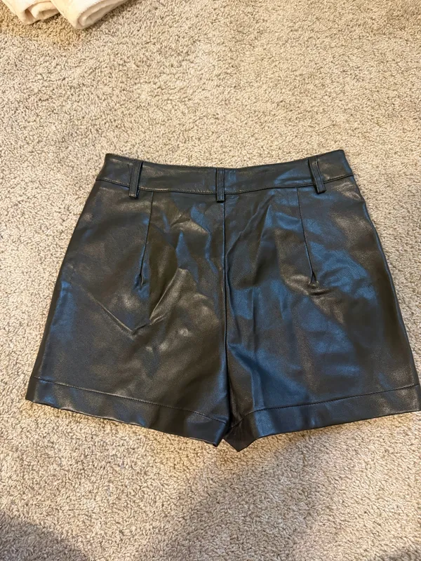 Shein Faux Leather Shorts - Image 4