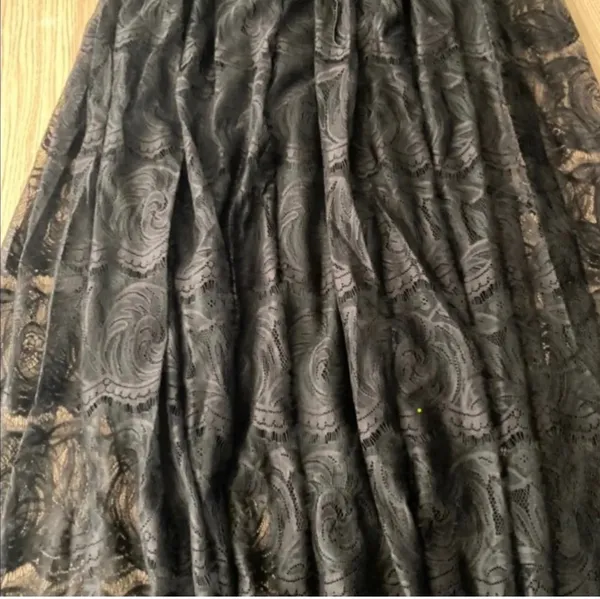🆕Black Bohemian Swirl Lace-Up Maxi Skirt OS🆕 - Image 4