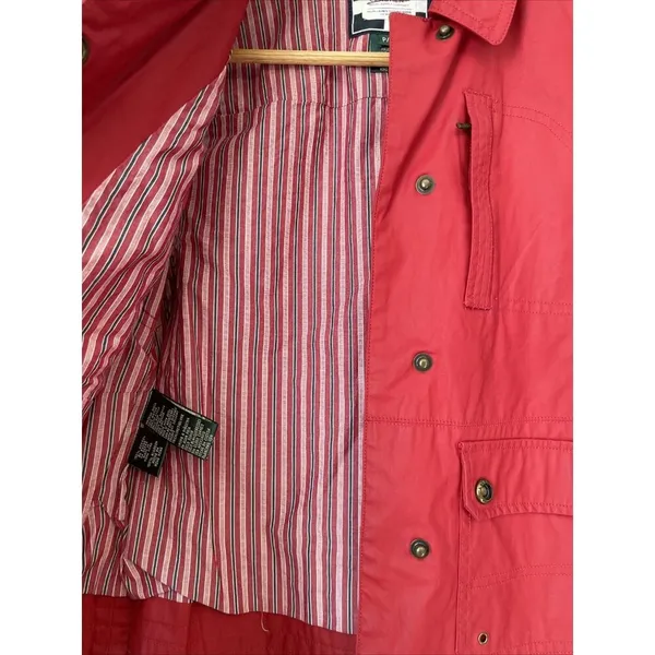 Ralph Lauren Naval Supply‎ Company Red Cotton Vest Snap Womens XS P - Image 4