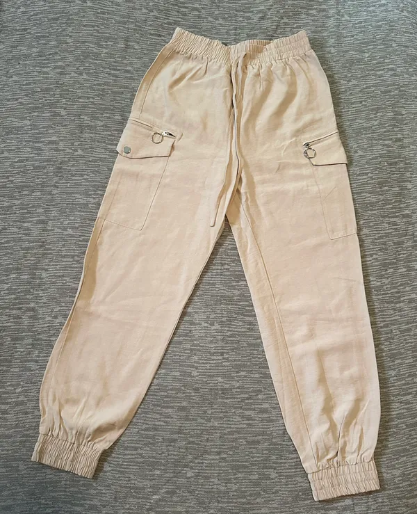 Lulus Beige Cargo Joggers - Image 2