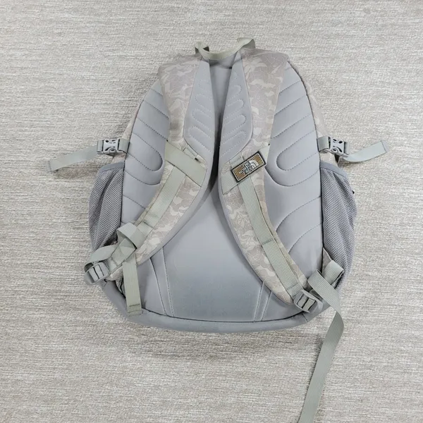 The North Face Wasatch Laptop Backpack Floral Print Beige Grey Daypack Hiking - Image 16