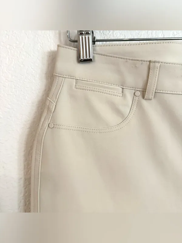 NWT Chico’s Womens Pants Ivory Cream 5 Pocket Slim Ankle Size .5 US 6 - Image 5