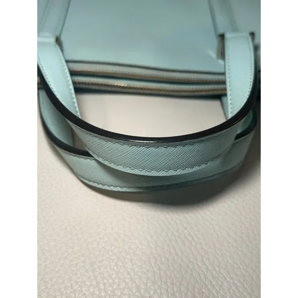 Kate Spade New York Loden Newbury Lane Satchel Hand Bag Light Blue Saffiano‎ - Image 9