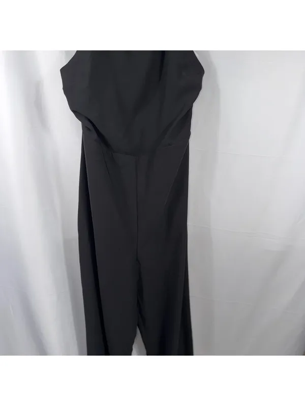 1.STATE Black Halter Wide Leg Jumpsuit XL - Image 3