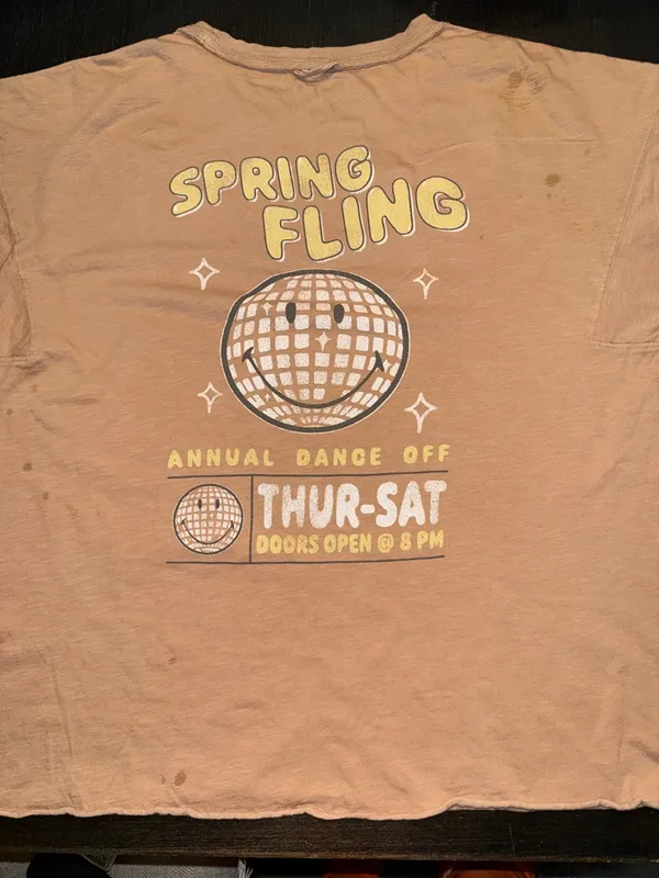 aerie Tan Crewneck Graphic Tee - Image 6