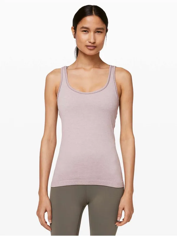 LULULEMON Seek Simplicity Tank in Powdered Mauve Sz. 4 - Image 3