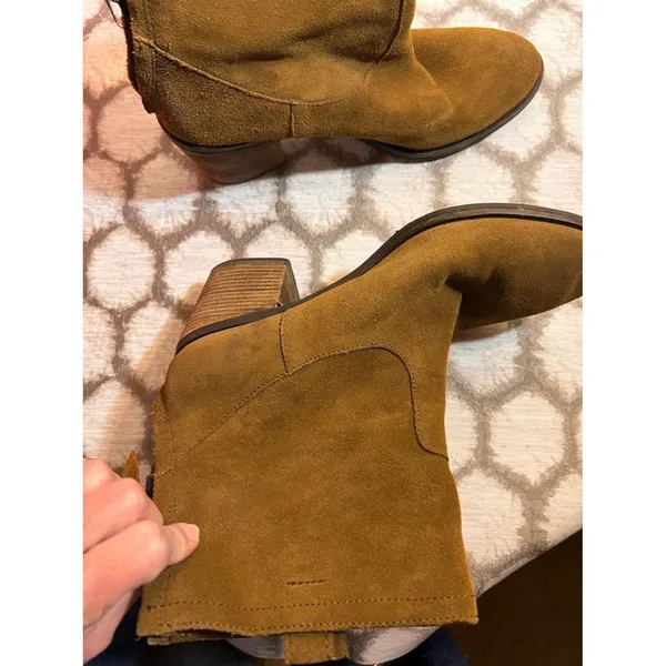 Sam Edelman Suede Ankle Boots in Chestnut - Image 9