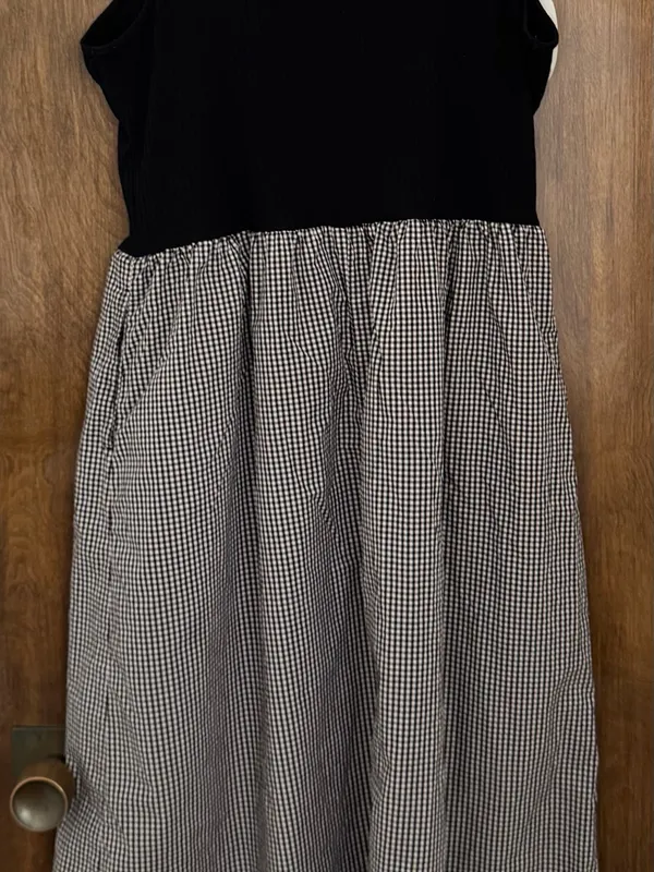 a new day Black Tank with Black-and-White Gingham Midi dress, size XL pinups - Image 14