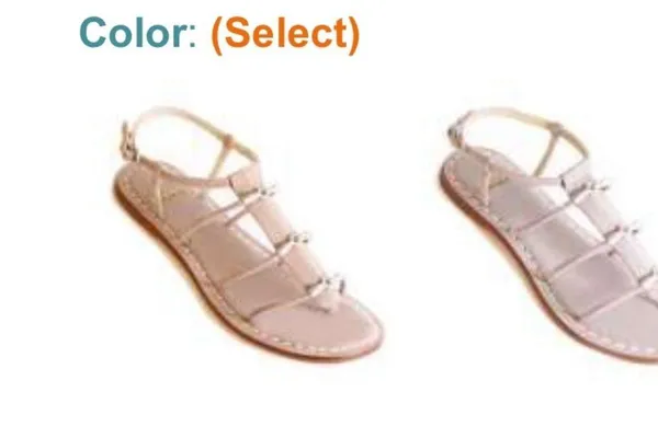 Bernardo Leather Gladiator Sandal Coral color with Silver Hook Detail - Image 5