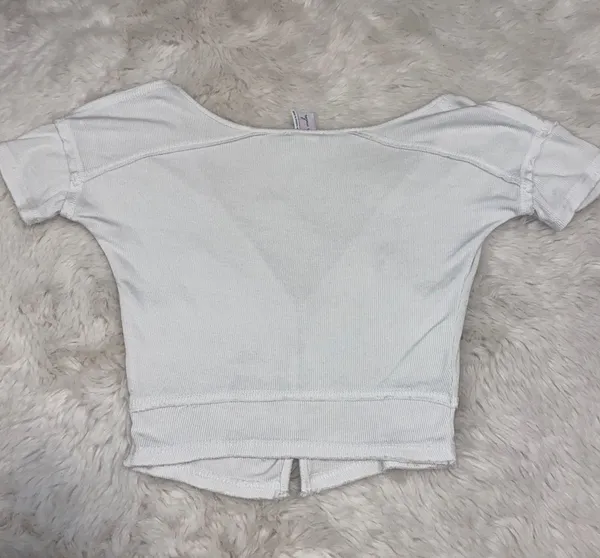 White Crop Top - Image 3
