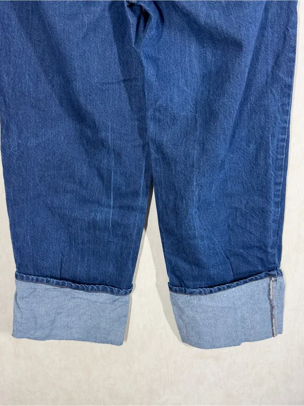 Kate Spade X Target Women’s High Rise Straight Leg Wide Cuff Jeans Dark Wash 6 - Image 8
