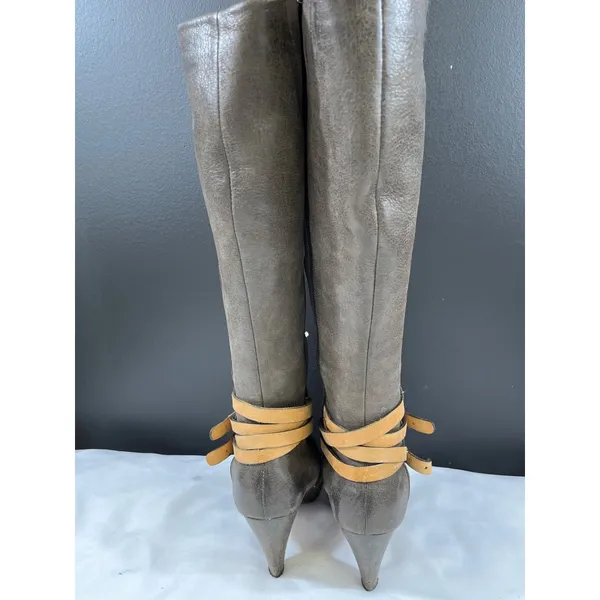 J Shoes Women's Brown Leather Shoes/Heeled Boots Size 6.5 SKU 5663 - Image 4