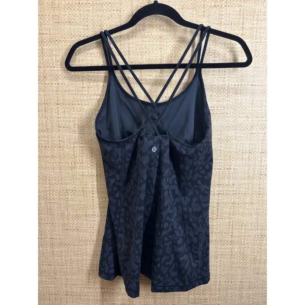 Lululemon Free To Be Serene Tank Top Wild Thing Camo Deep Coal Multi Size 8 - Image 2