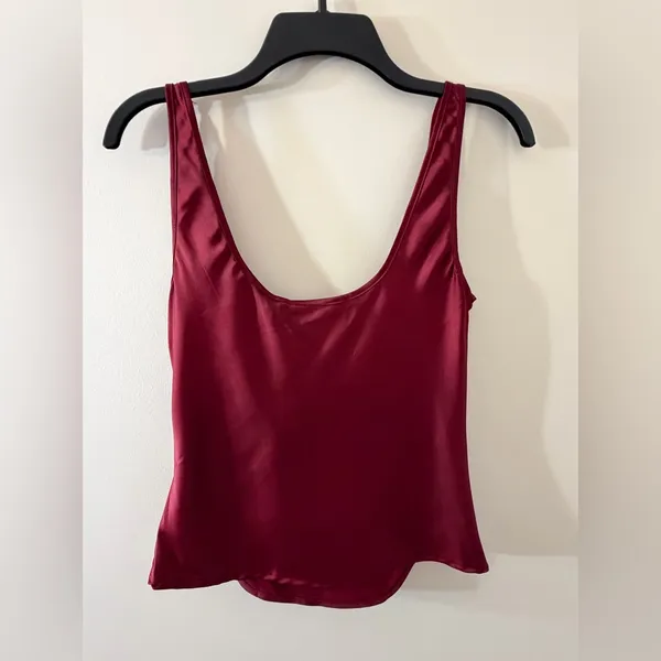 NWT Lioness Delilah Top in Burgundy, size S BRALETTE IS MISSING - Image 7