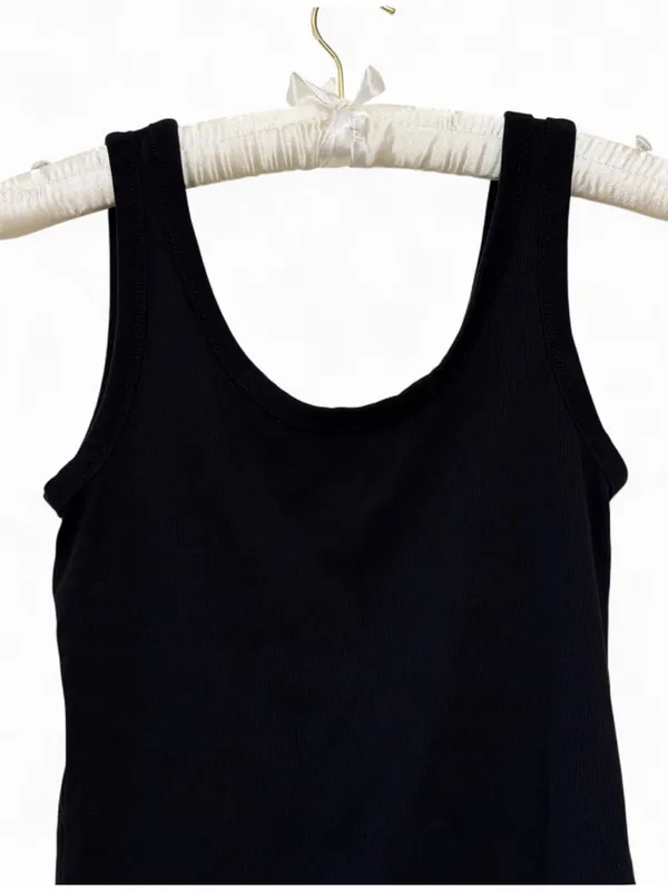 H&M Women’s Sleeveless Tank Top Black Size Large - Image 5