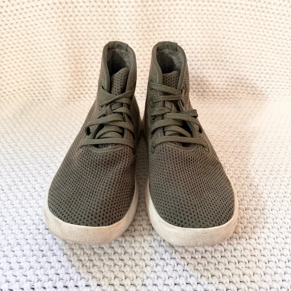 Allbirds Army Green Tree Toppers Mesh High Top Lace Up Sneakers Women 7 - Image 4