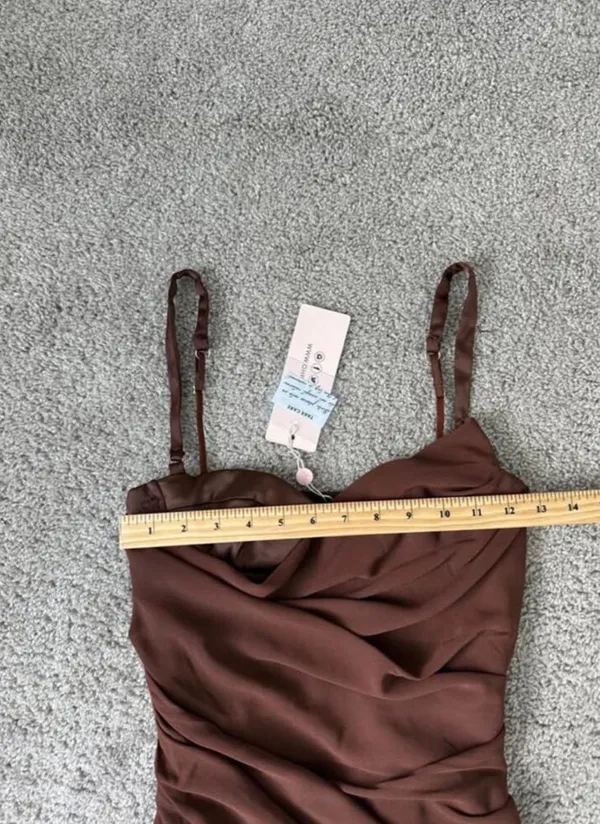 NWT Oh Polly Brown Dress - Image 4