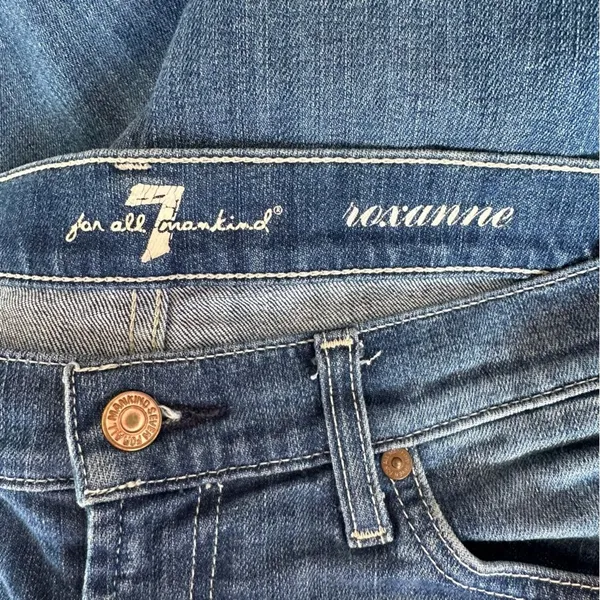 7 For All Mankind Roxanne Jeans Women’s 28 Blue Skinny - Image 8