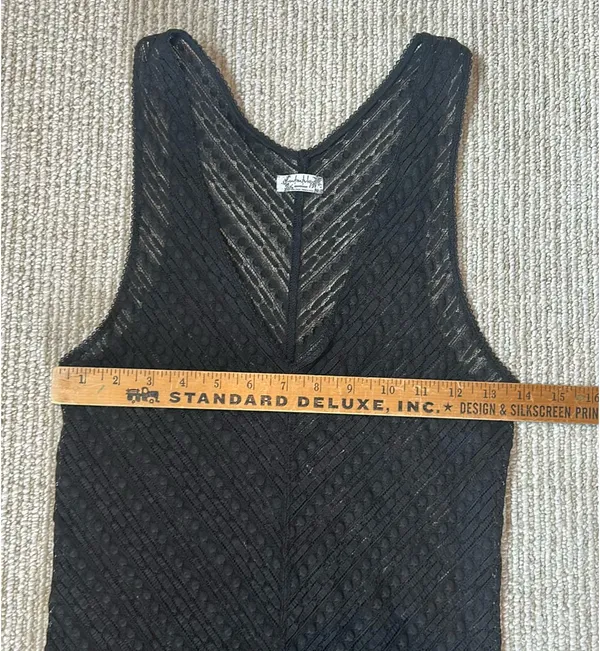 Free People Dress Black Lace Maxi S - Image 4