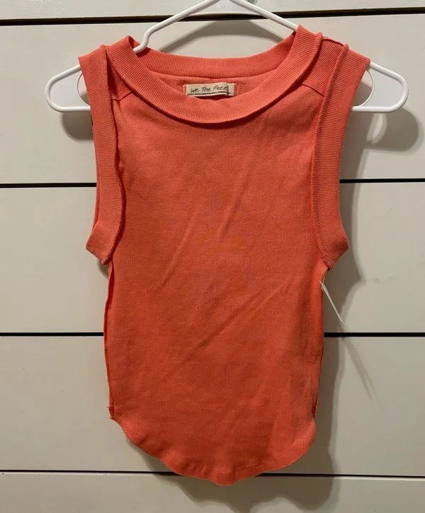Free People Kate Tank Top CORAL NWT - Image 2
