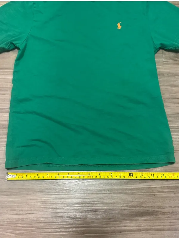 Polo Ralph Lauren Green Pony Baby Tee Fitted Cotton Top XS - Image 8