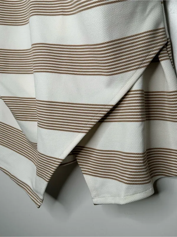Maeve Anthropologie NWT Striped V-Neck Faux Wrap Sleeveless Top Size Large - Image 6