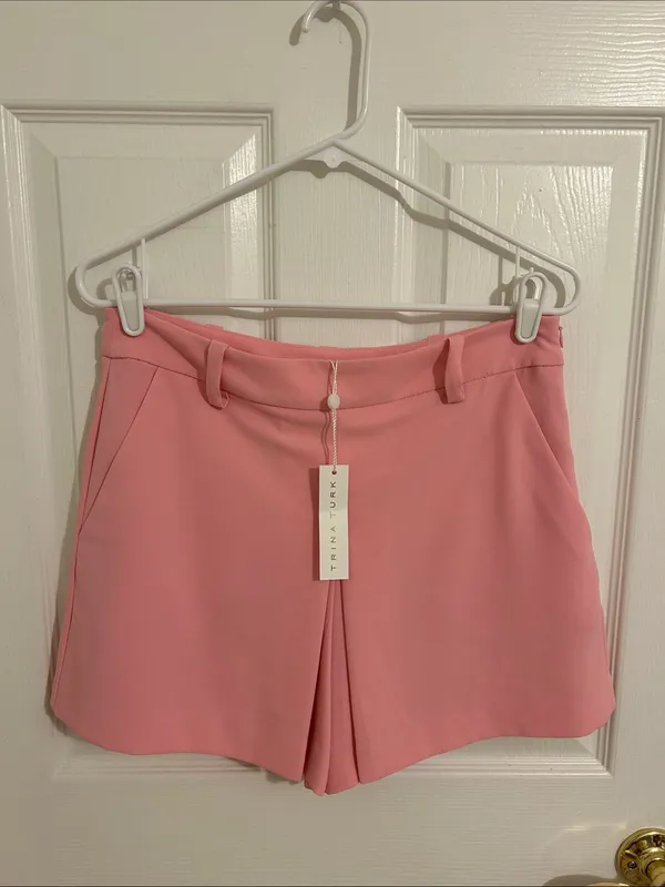 Trina Turk Solar Shorts Skort Pink Icing NWT Size 4 Retails $188 - Image 5