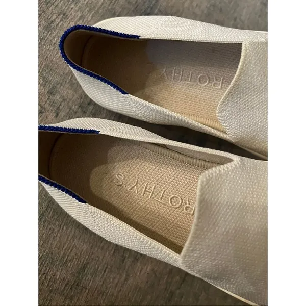 Rothy's Off White Cream The Original Slip On Sneaker Size 8 - Image 5