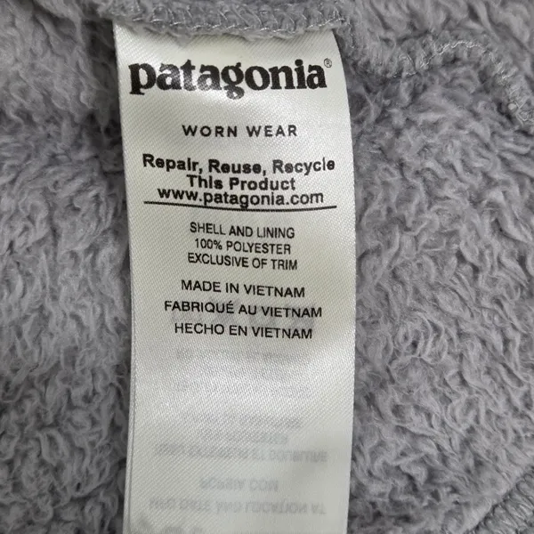 Patagonia Gray Fleece Teddy Pullover Size‎ M - Image 11