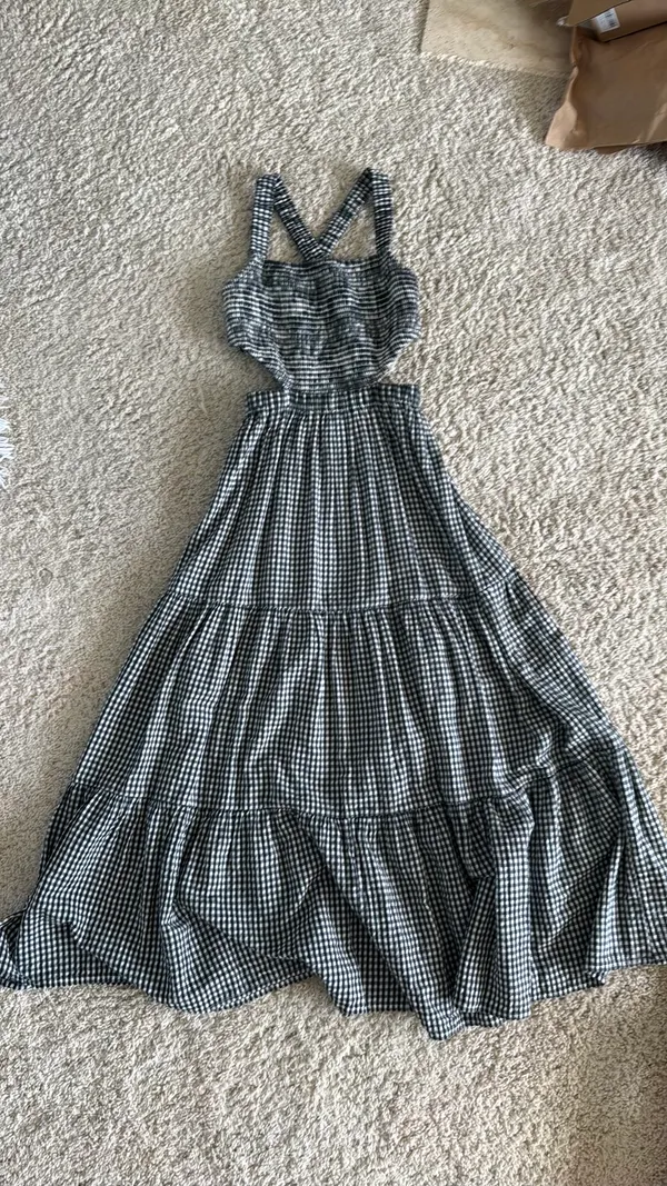 American Eagle Gingham Dress - Image 4