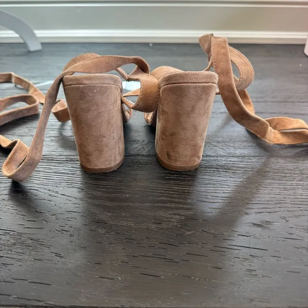 Steve Madden Tan Strap Heels - Image 3